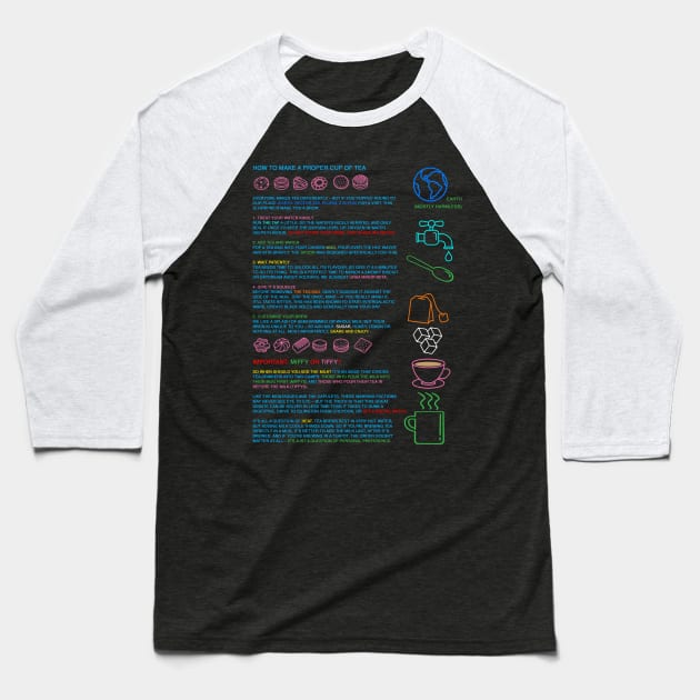 THE TEA MAKER'S GUIDE TO THE GALAXY Baseball T-Shirt by CheekyTiki